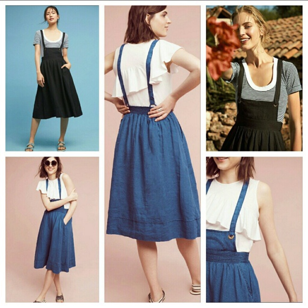 Holding Horses overall jumper dress blue Medium